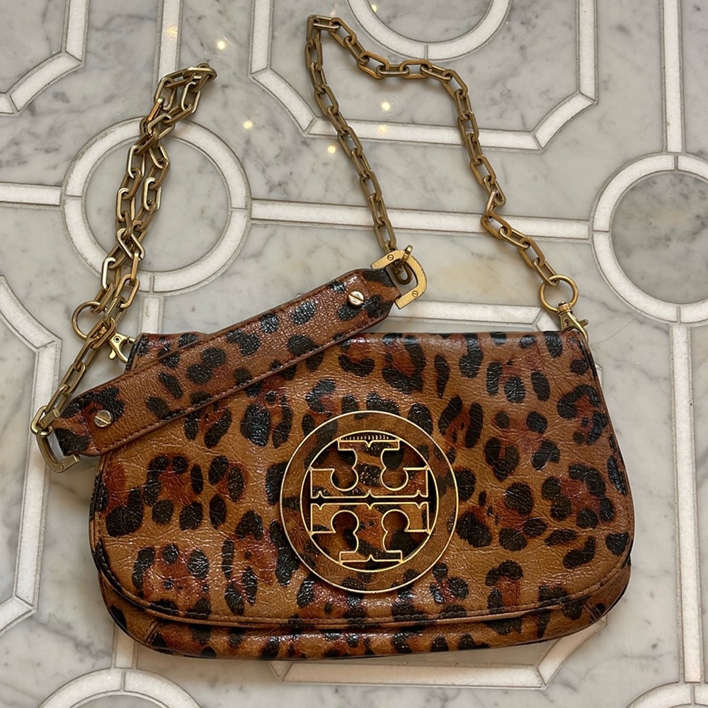 Tory Burch Leopard Crossbody Purse